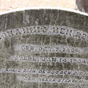 RETIEF Johannis Hen 1800-1854