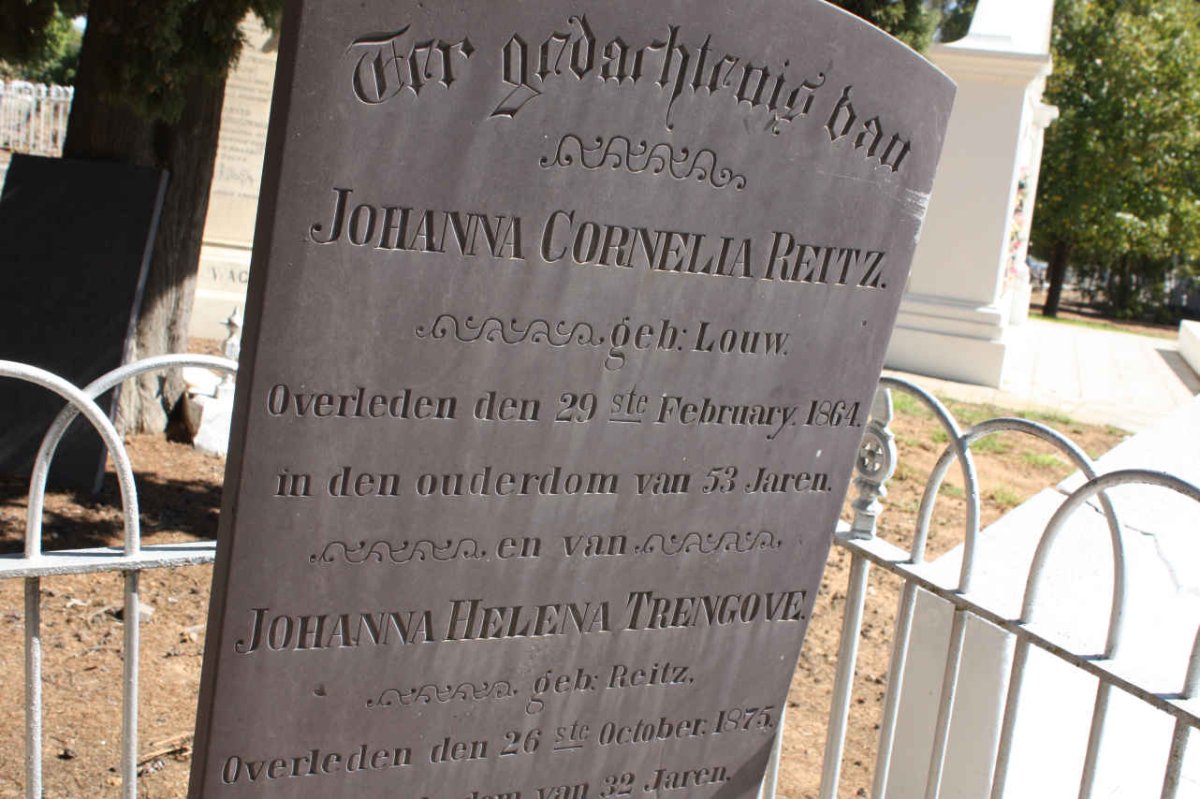 REITZ Johanna Cornelia nee LOUW -1864