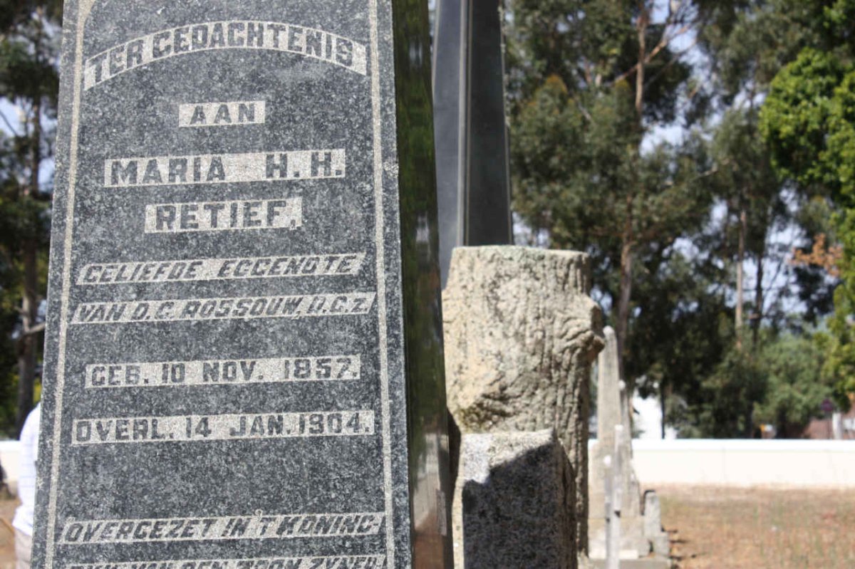 ROSSOUW Maria H.H. nee RETIEF 1857-1904