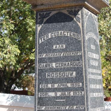 ROSSOUW Daniel Gerhardus 1856-1933