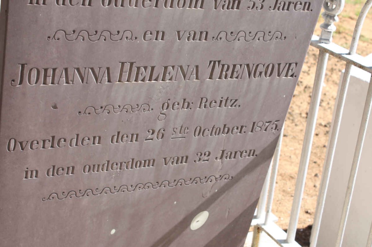 TRENGOVE Johanna Helena nee REITZ -1875