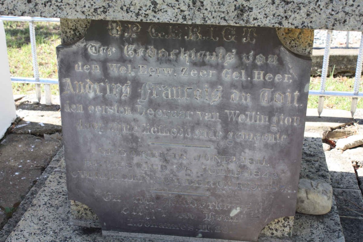 TOIT Andries Francois, du 1811-1871