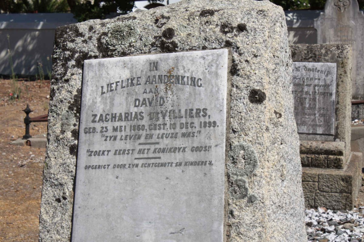 VILLIERS David Zacharias, de 1860-1899