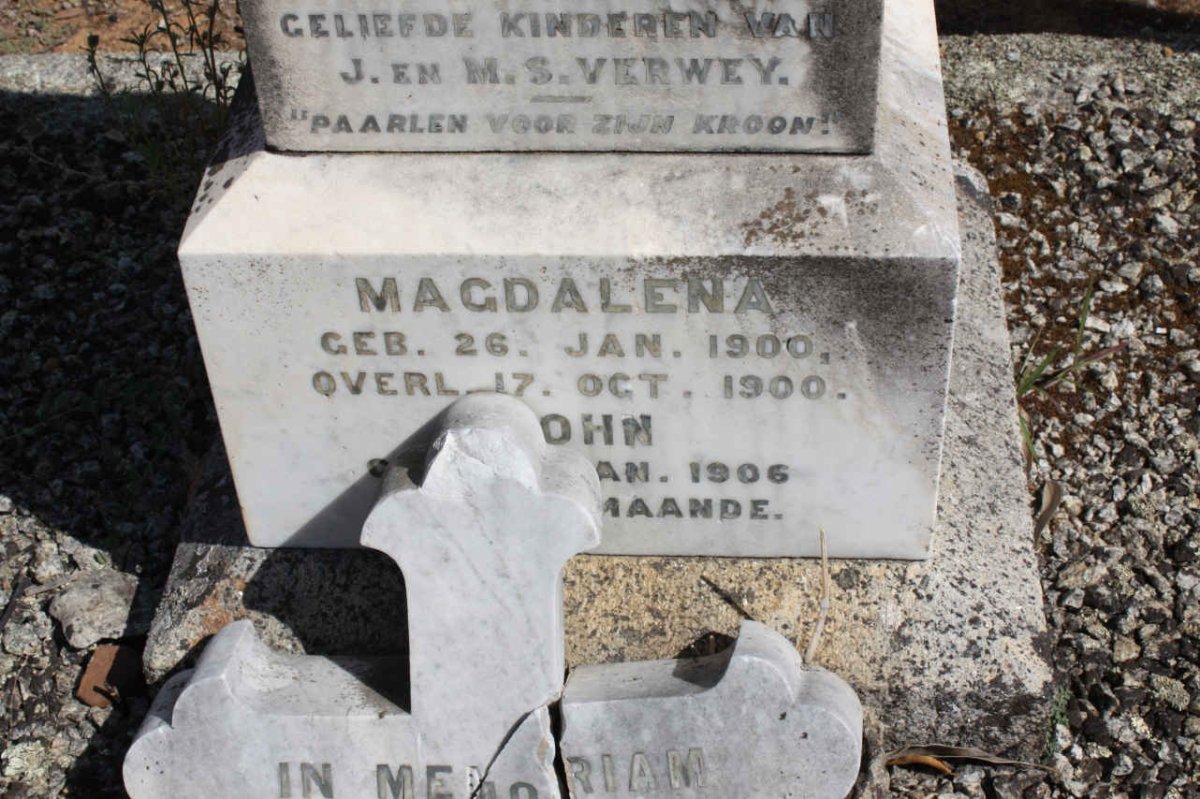 VERWEY Magdalena 1900-1900 :: VERWEY John 1906-1906