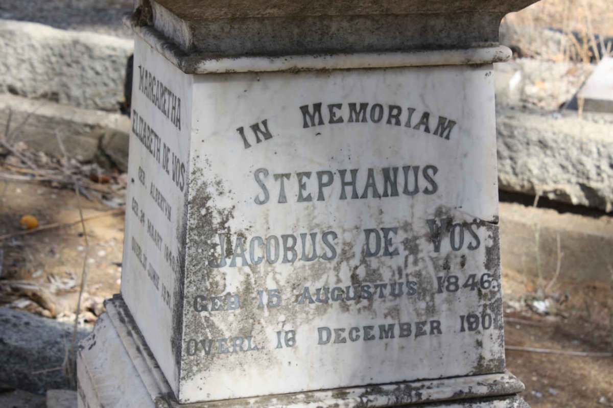 VOS Stephanus Jacobus, de 1846-1904