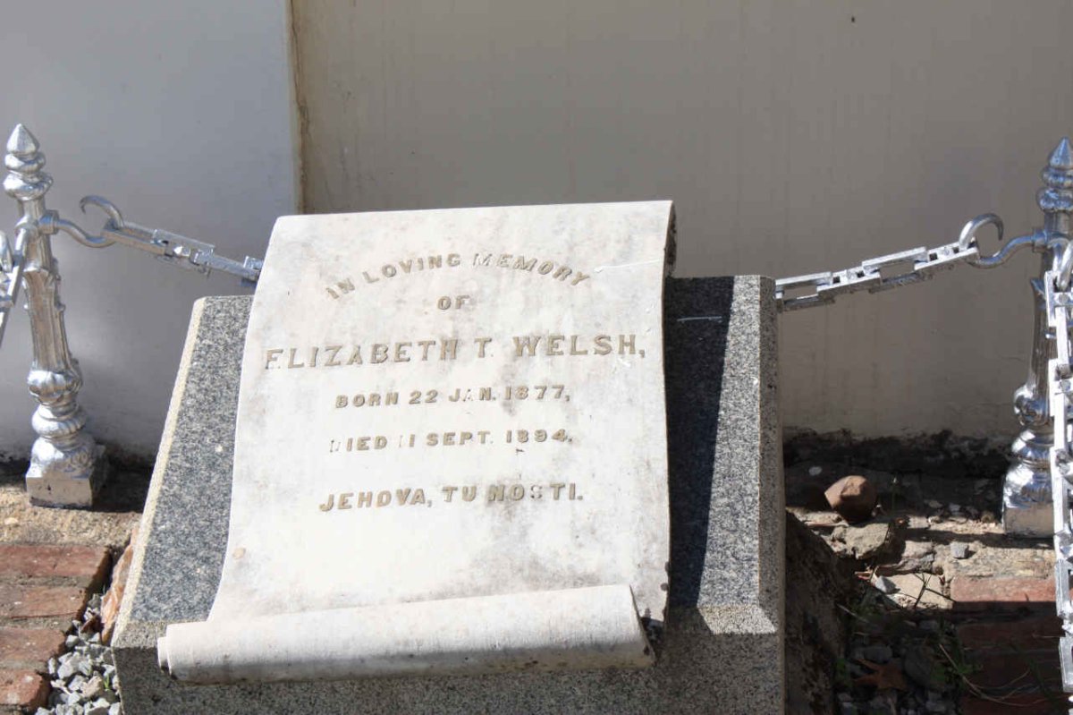 WELSH Elizabeth T. 1877-1894