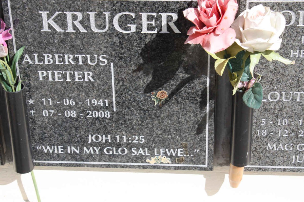 KRUGER Albertus Pieter 1941-2008