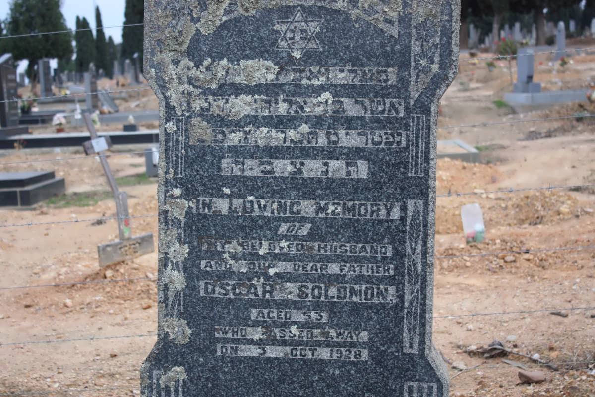 SOLOMON Oscar -1928