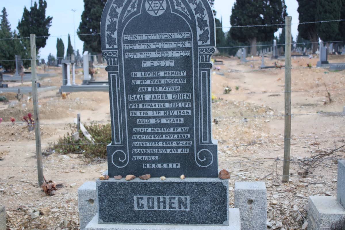 COHEN Isaac Jacob -1945