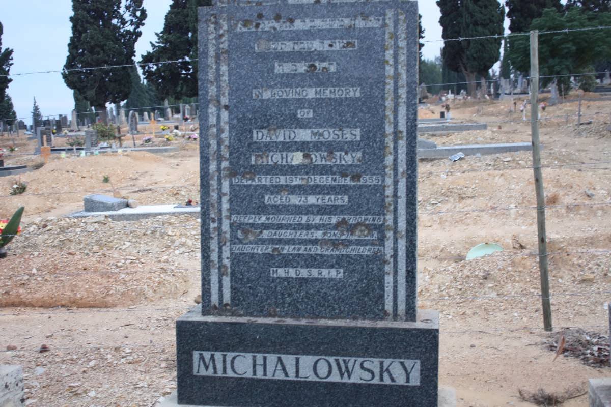 MICHALOWSKY David Moses Richard -1955