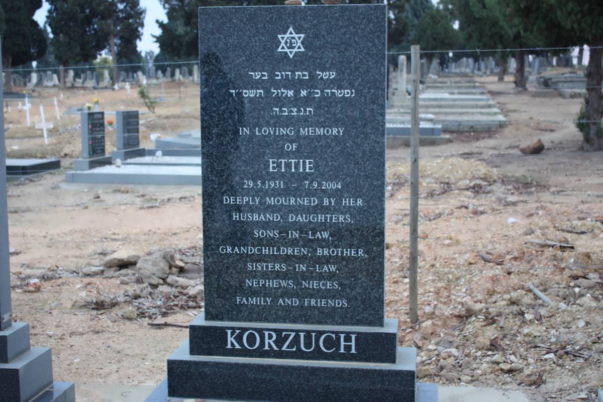 KORZUCH Ettie 1931-2004