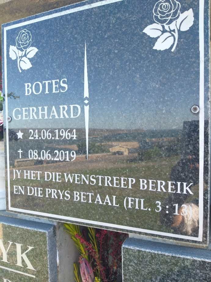BOTES Gerhard 1964-2019