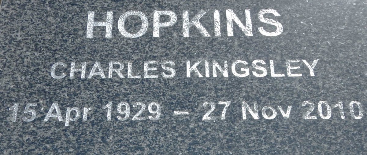 HOPKINS Charles Kingsley 1929-2010