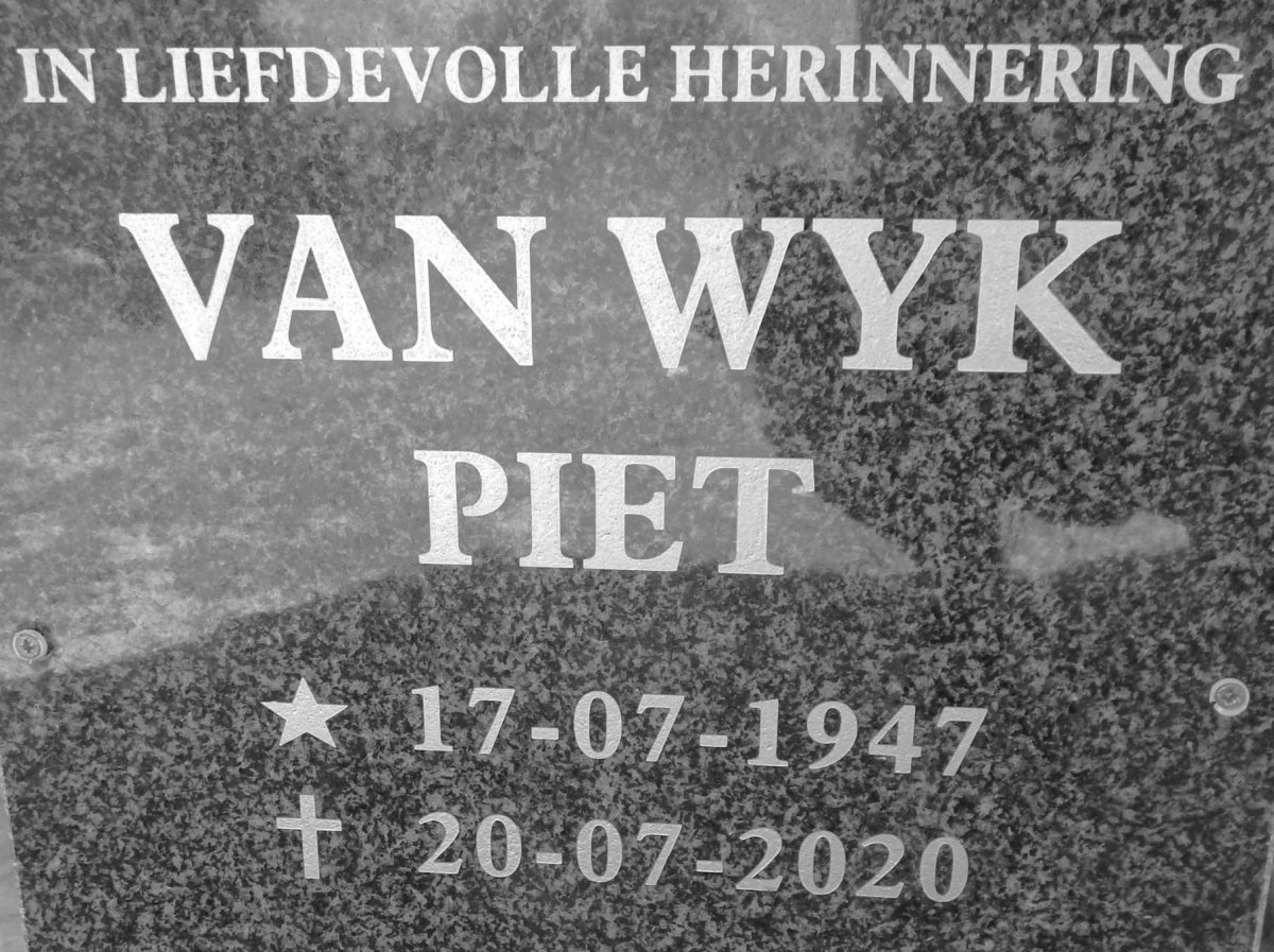 WYK Piet, van 1947-2020