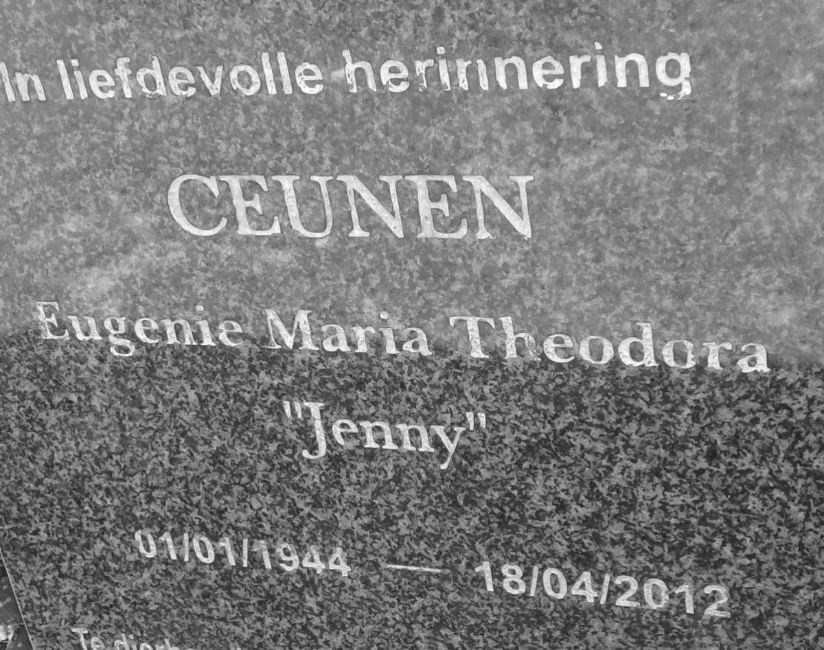 CEUNEN Eugenie Maria Theodora 1944-2012
