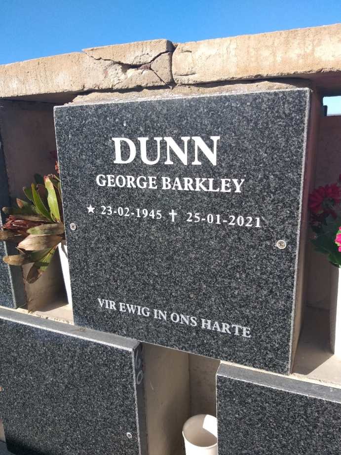 DUNN George Barkley 1945-2021