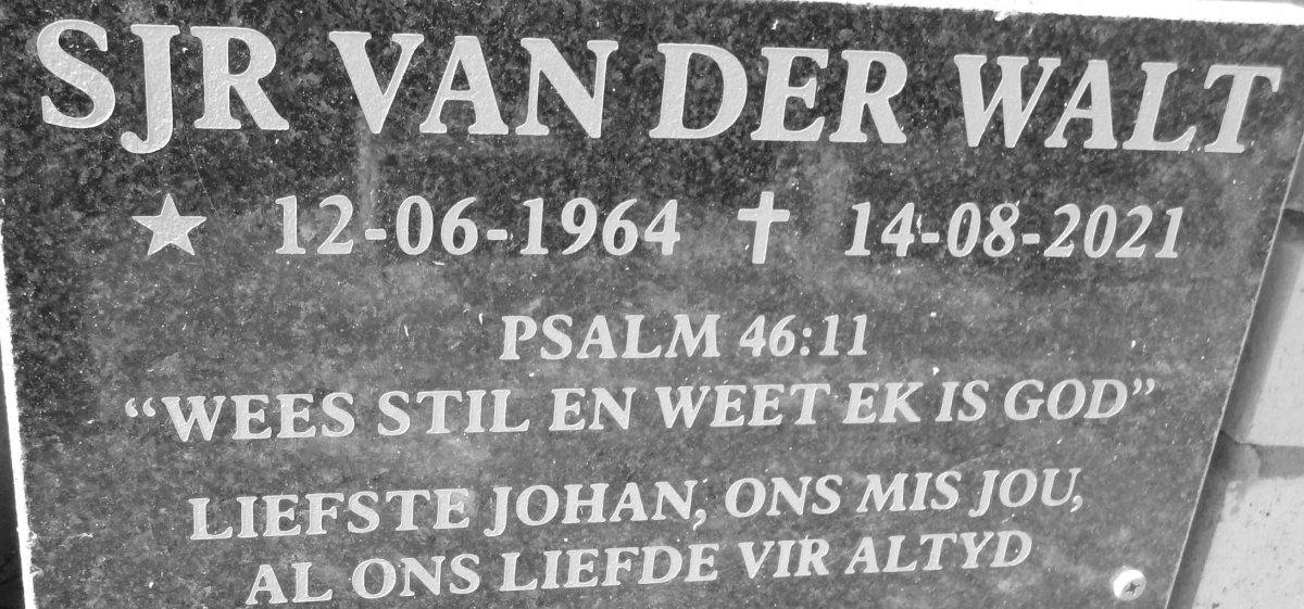 WALT S.J.R., van der 1964-2021