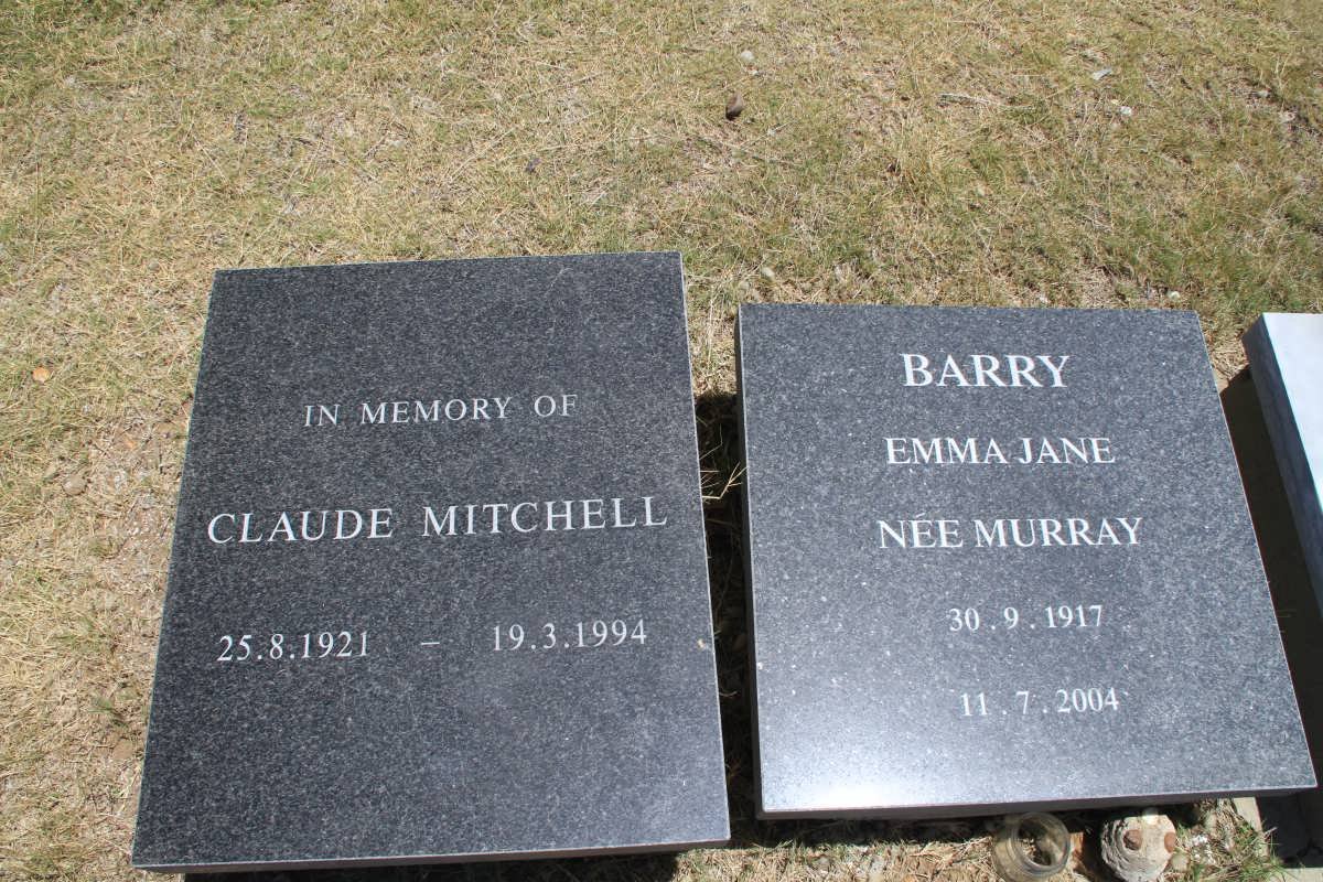 MITCHELL Claude 1921-1994 :: BARRY Emma Jane nee MURRAY 1917-2004