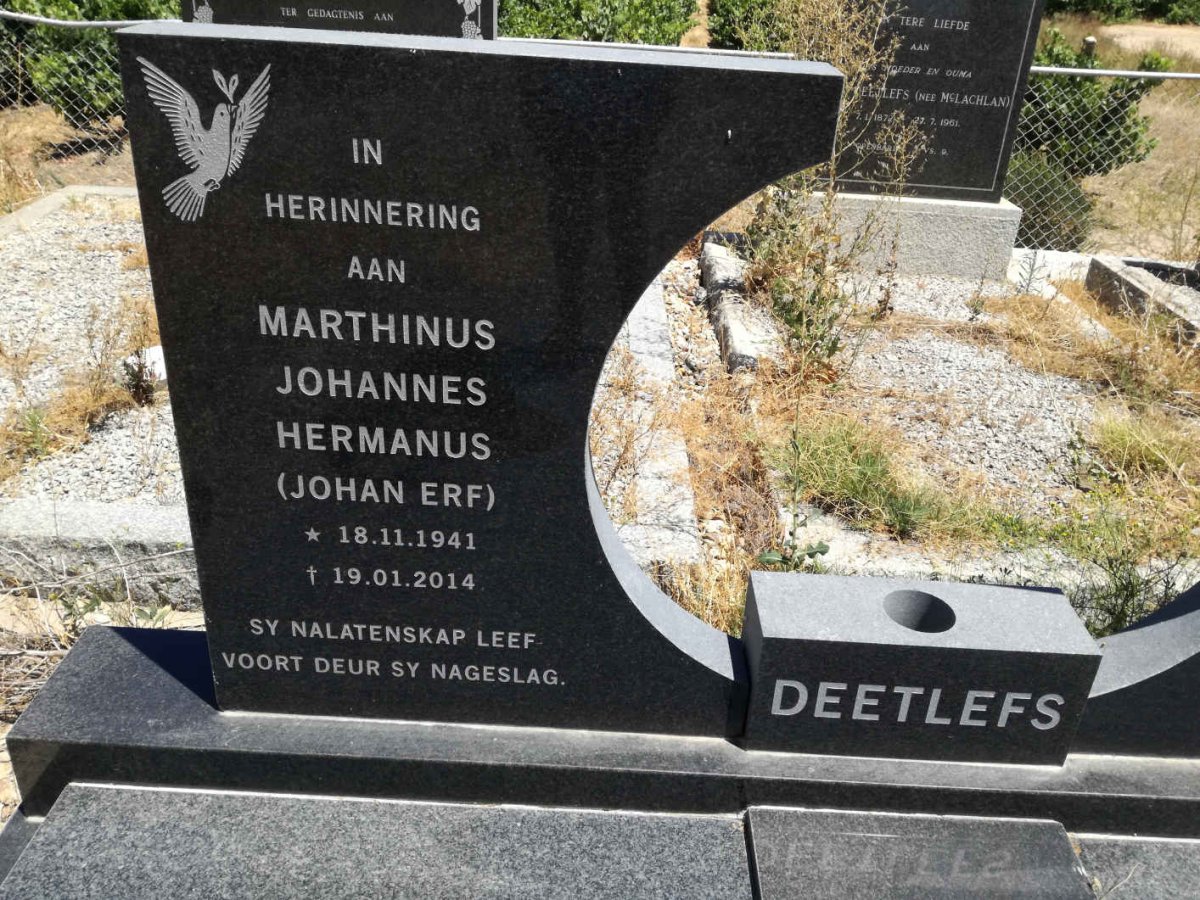 DEETLEFS Marthinus Johannes Hermanus 1941-1914