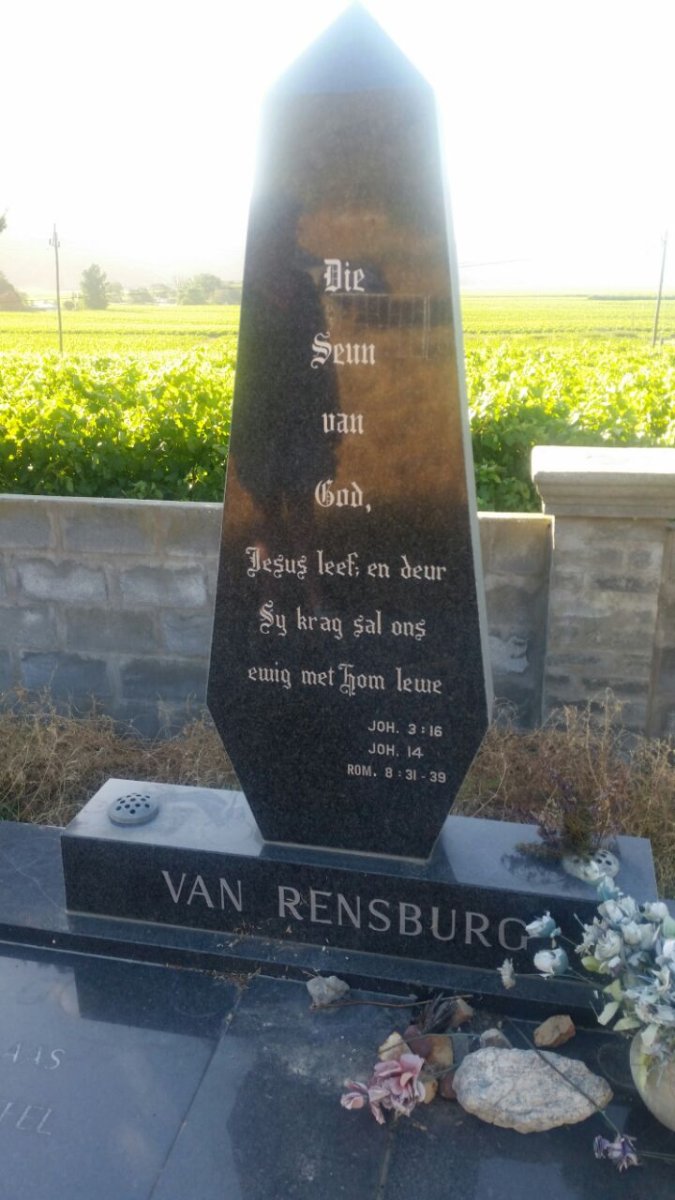 RENSBURG Nicolaas Christoffel, van 1923-1990