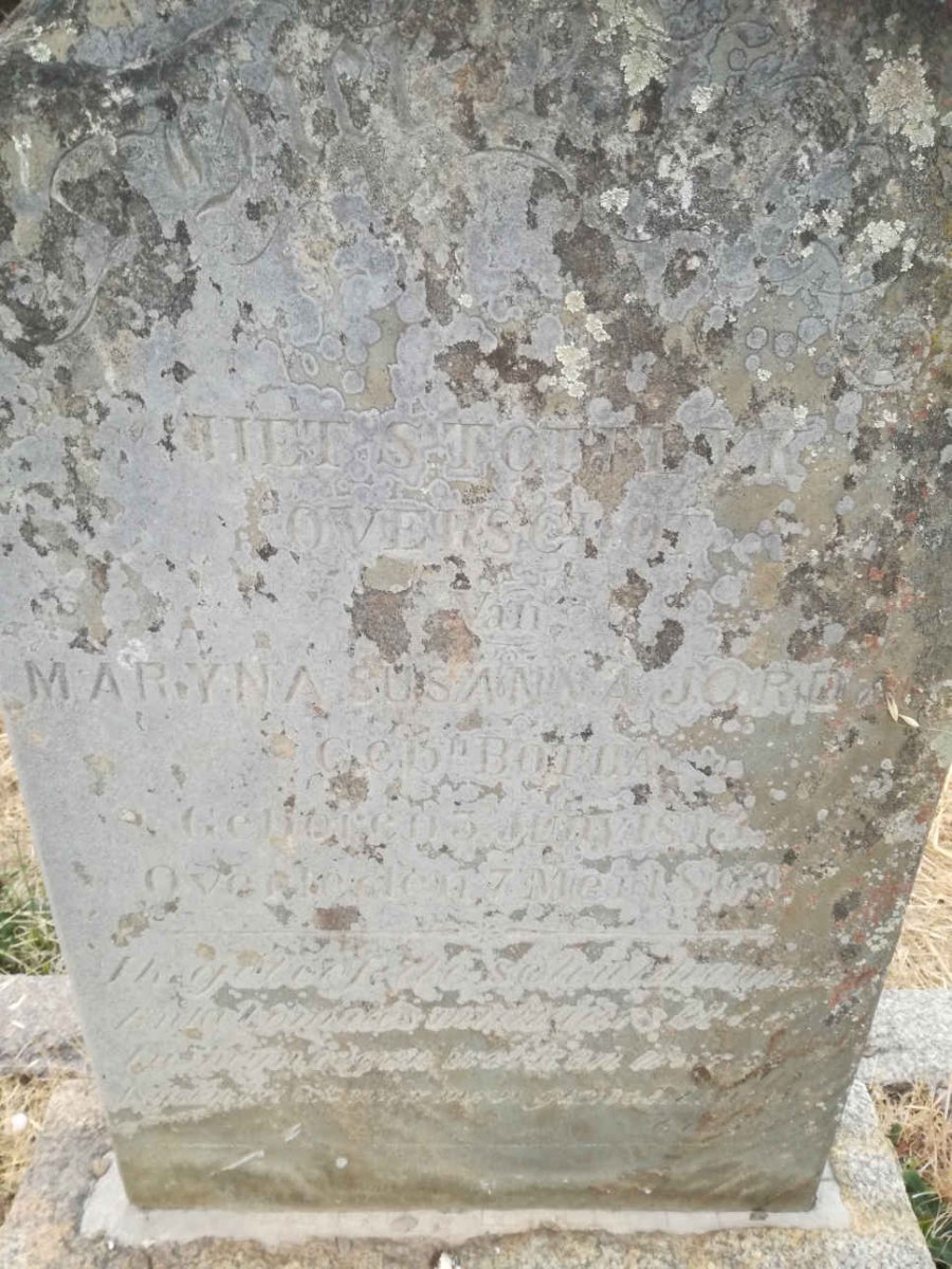 JORDAAN Maryna Susanna nee BOTHA 1813-1869
