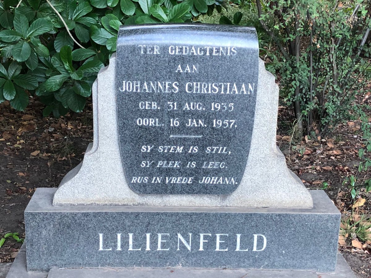 LILIENFELD Johannes Christiaan 1935-1957