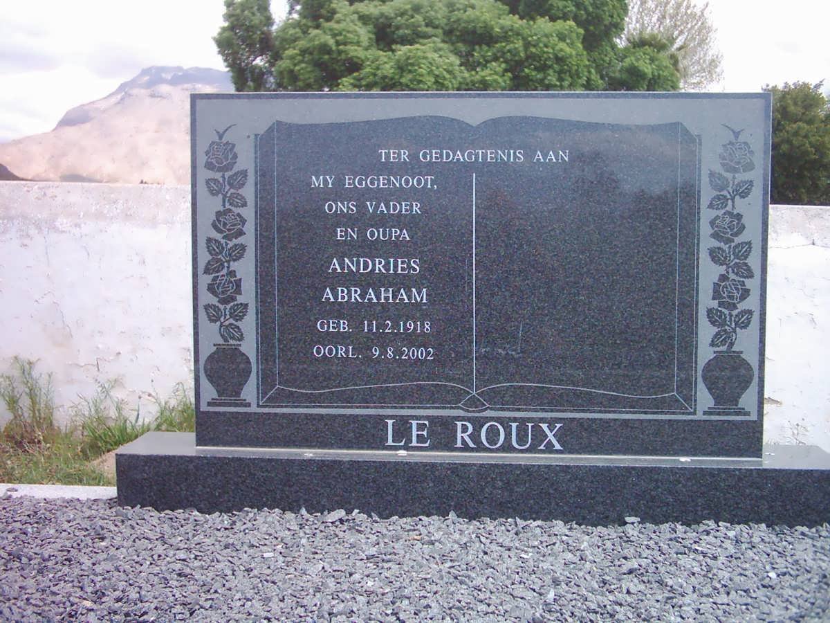 ROUX Andries Abraham, le 1918-2002