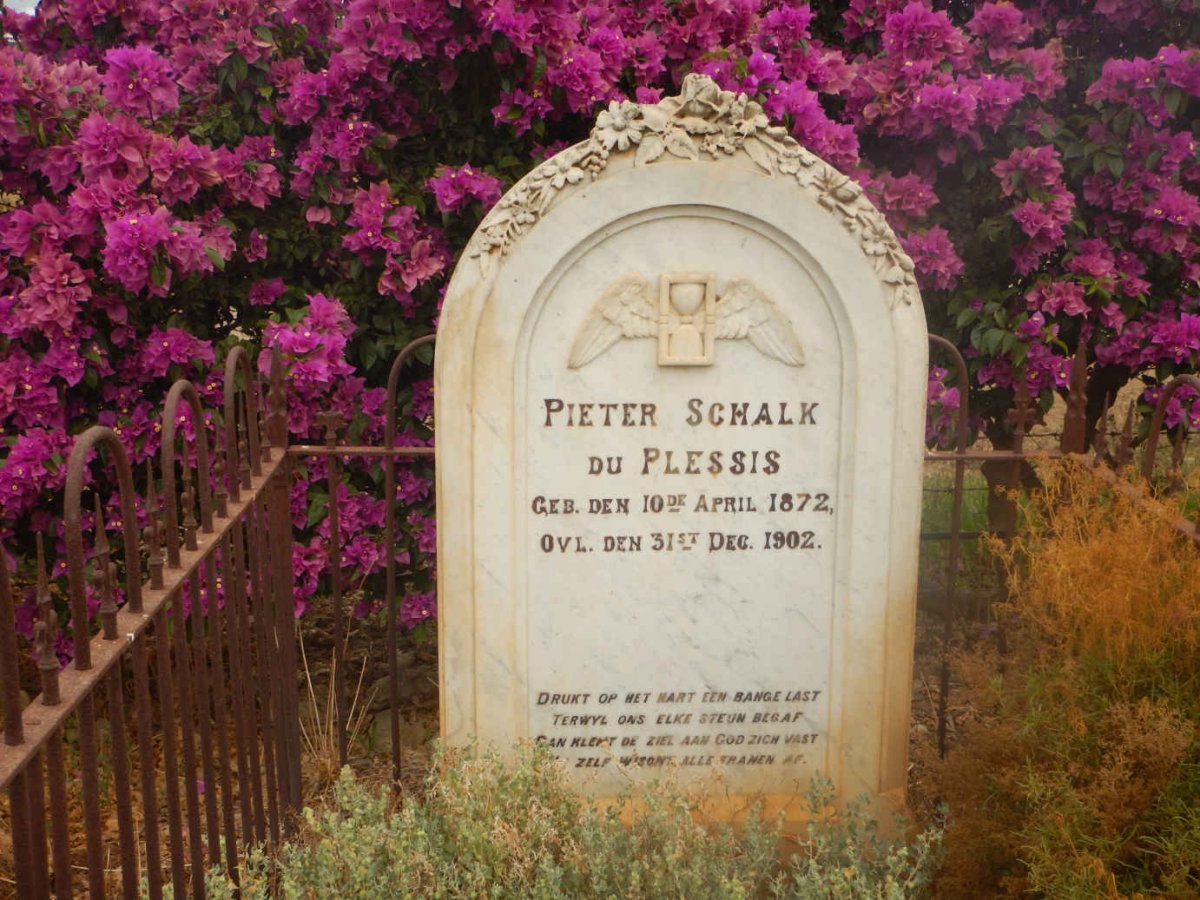 PLESSIS Pieter Schalk, du 1872-1902