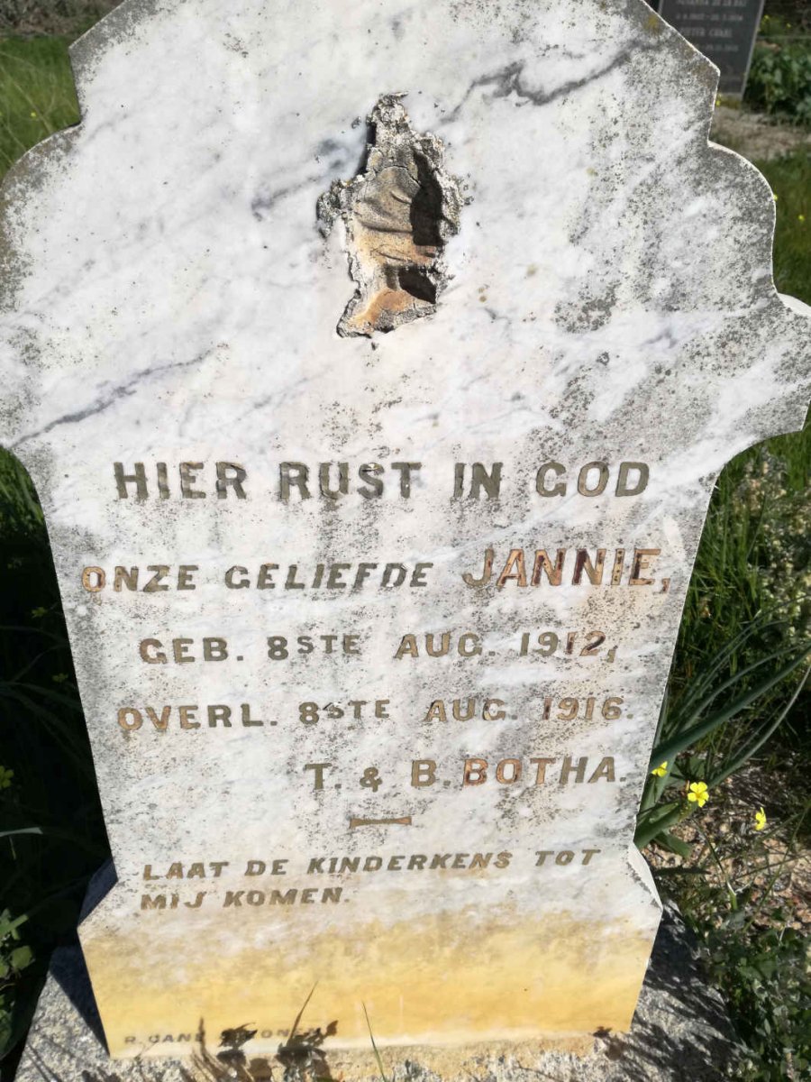 BOTHA Jannie 1912-1916