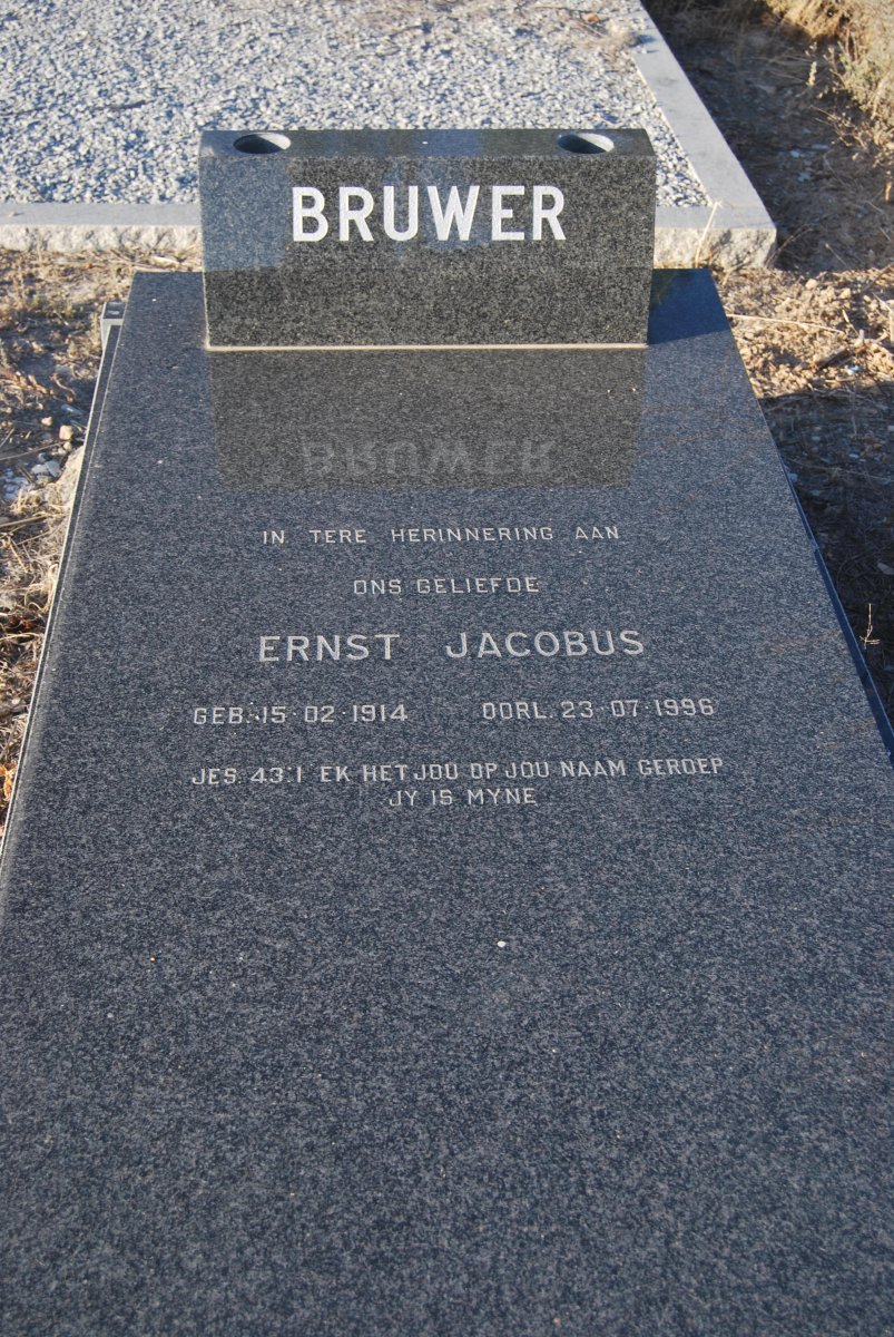 BRUWER Ernst Jacobus 1914-1996