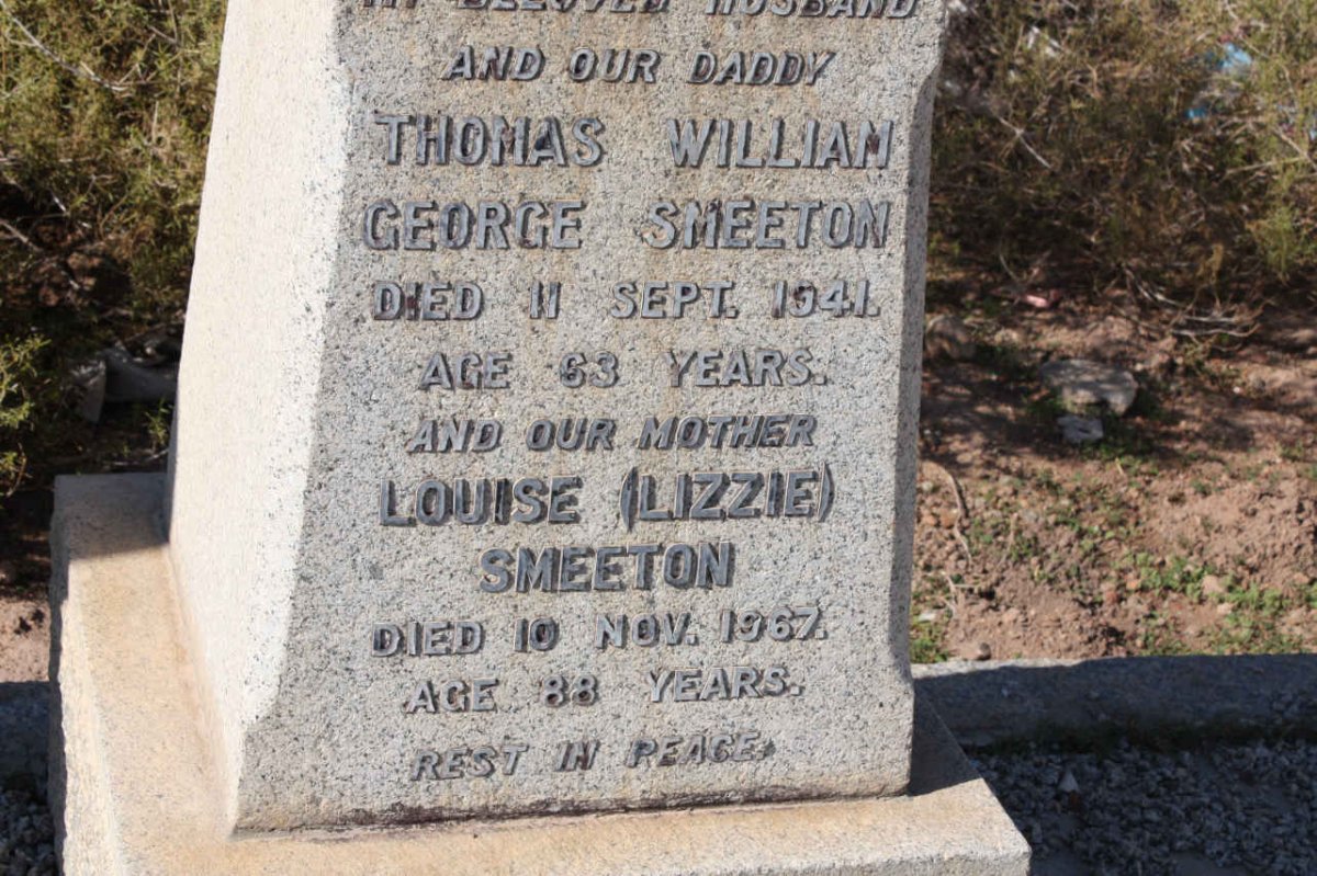 SMEETON Thomas William George -1941 &amp; Louise -1967