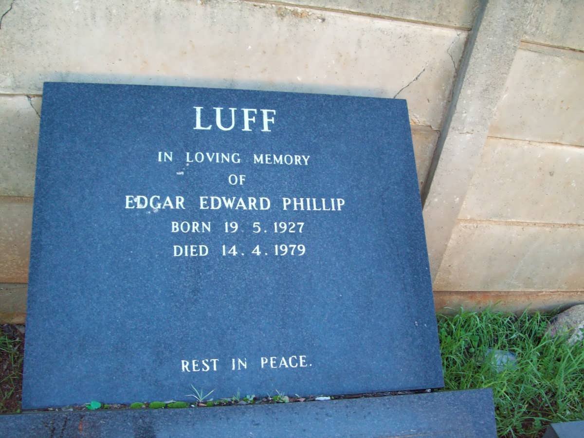 LUFF Edgar Edward Phillip 1927-1979