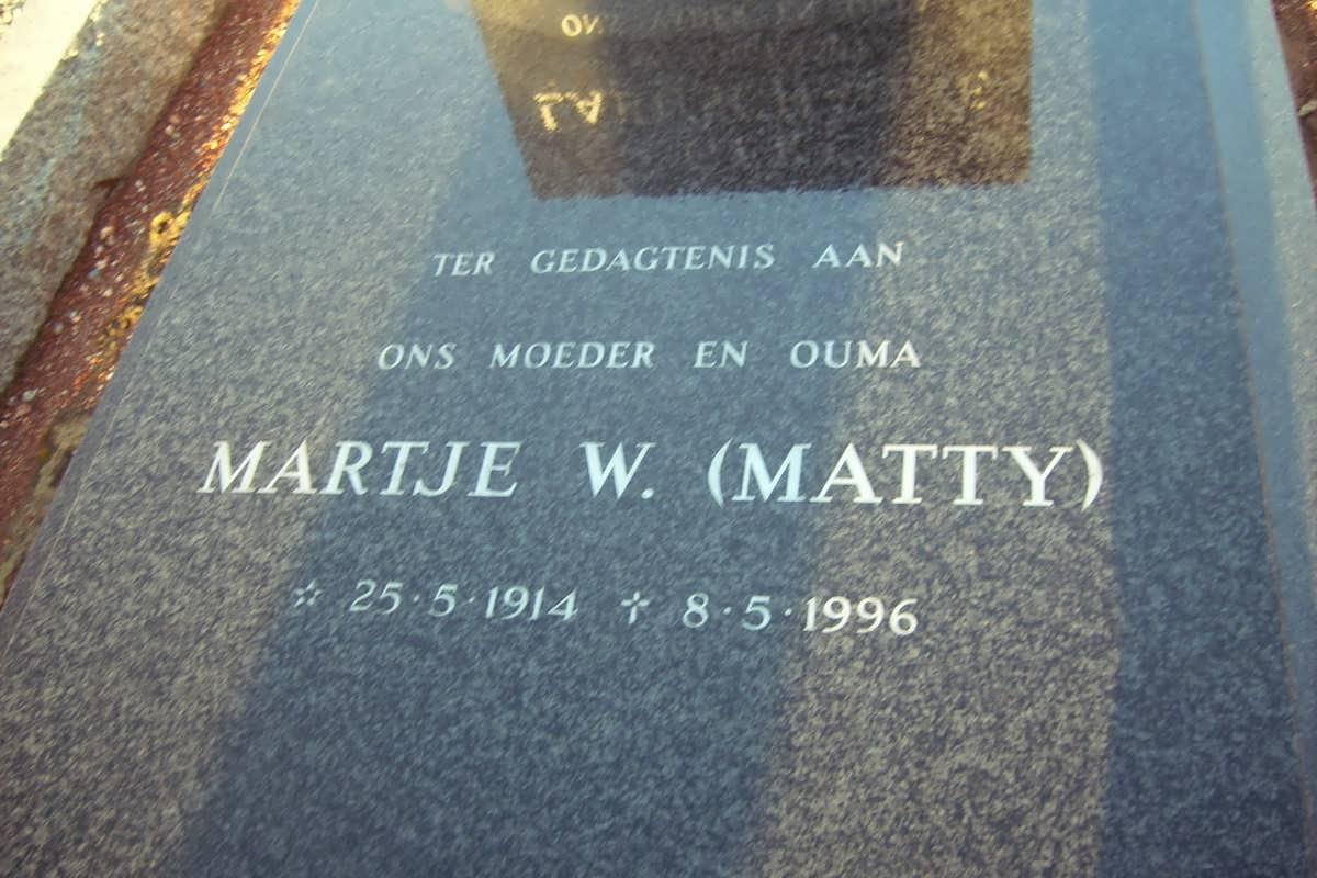 LABUSCHAGNE Martje W. nee VAN HEERDEN 1914-1996