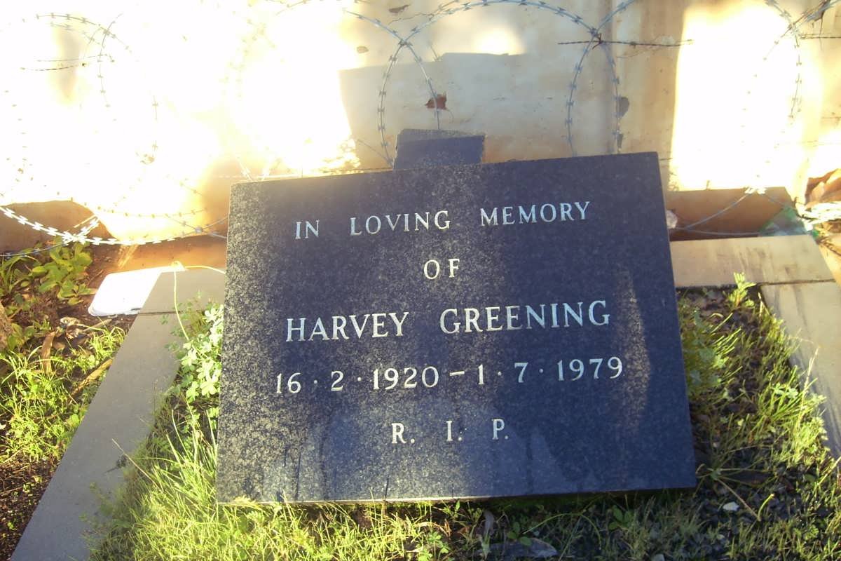 GREENING Harvey 1920-1979