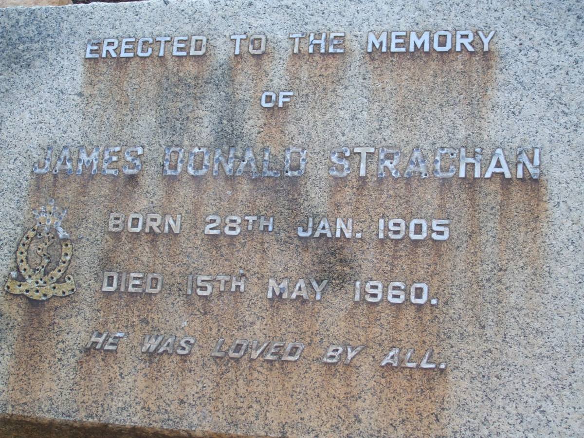 STRACHAN James Donald 1905-1960