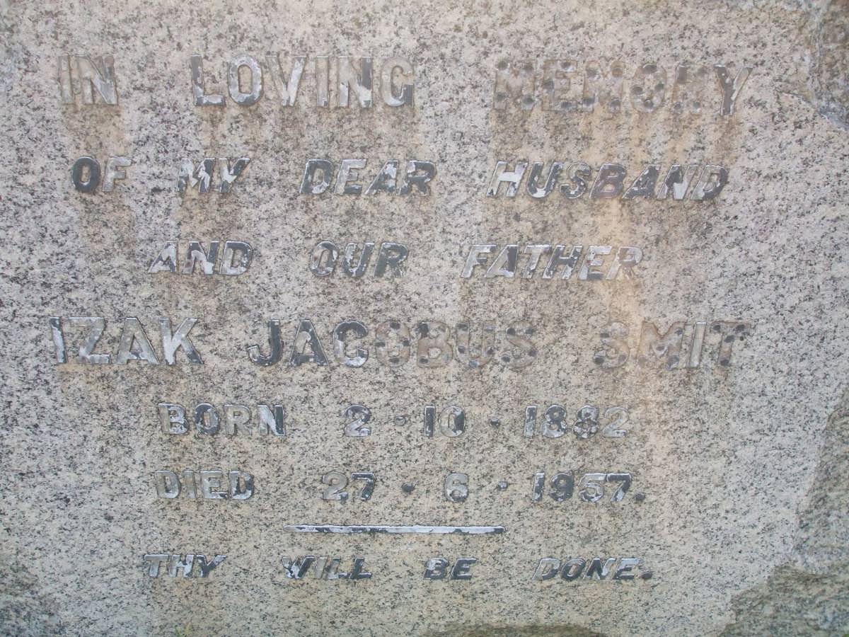 SMIT Izak Jacobus 1882-1957