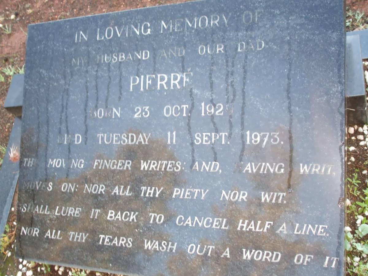 ? Pierre 192?-1973