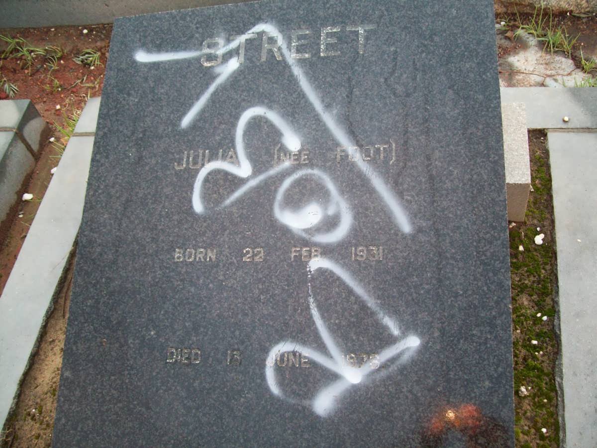 STREET Julia nee FOOT 1931-1978