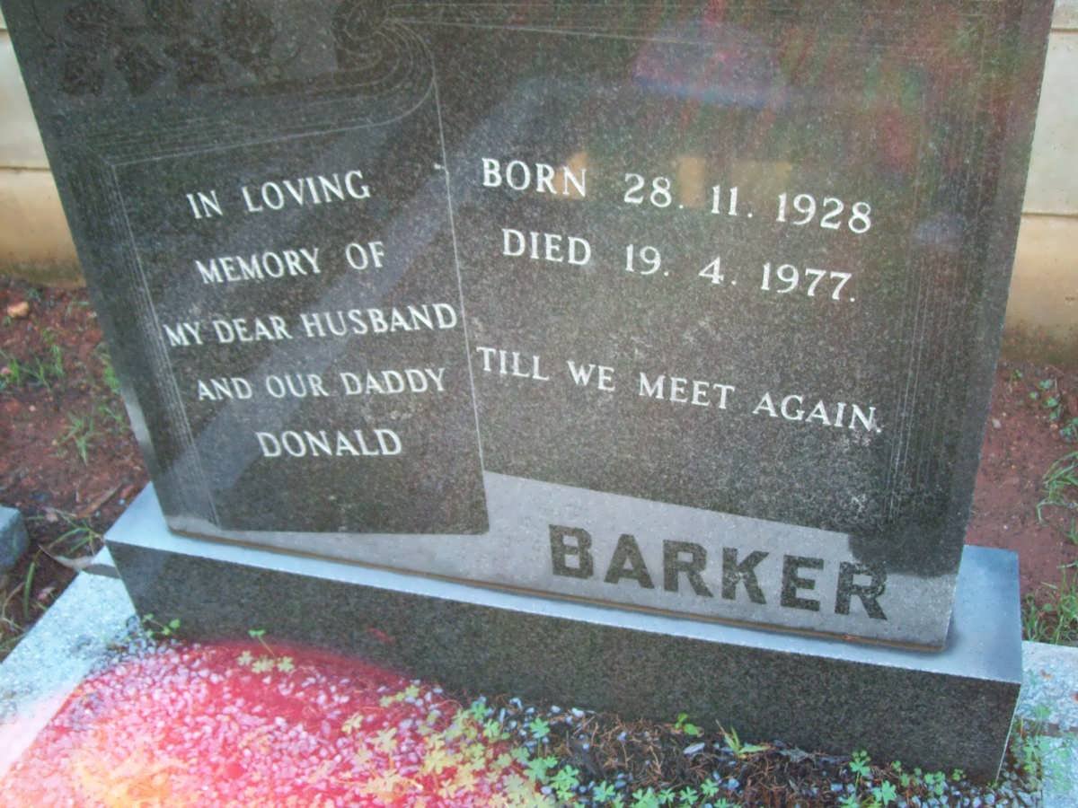 BARKER Donald 1928-1977