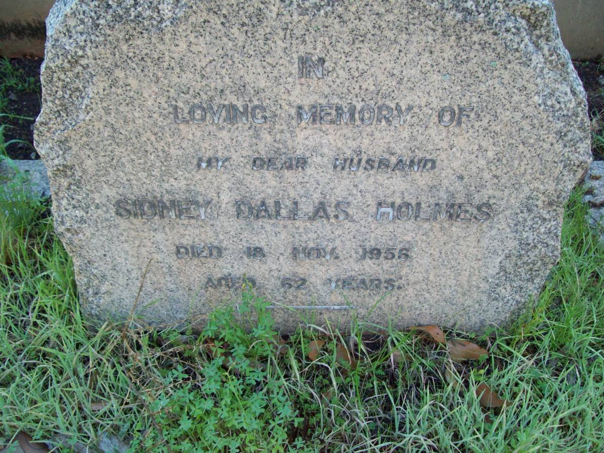 HOLMES Sidney Dallas -1956