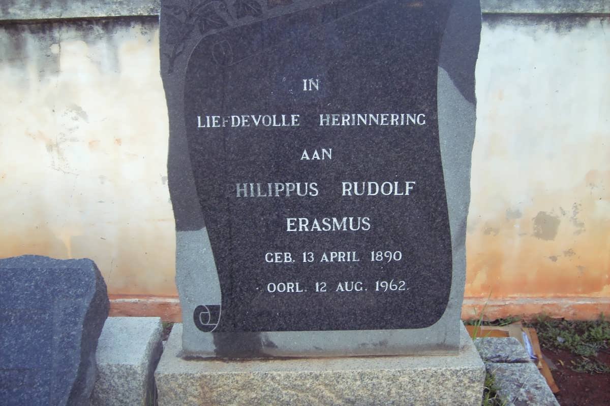 ERASMUS Philippus Rudolf 1890-1962