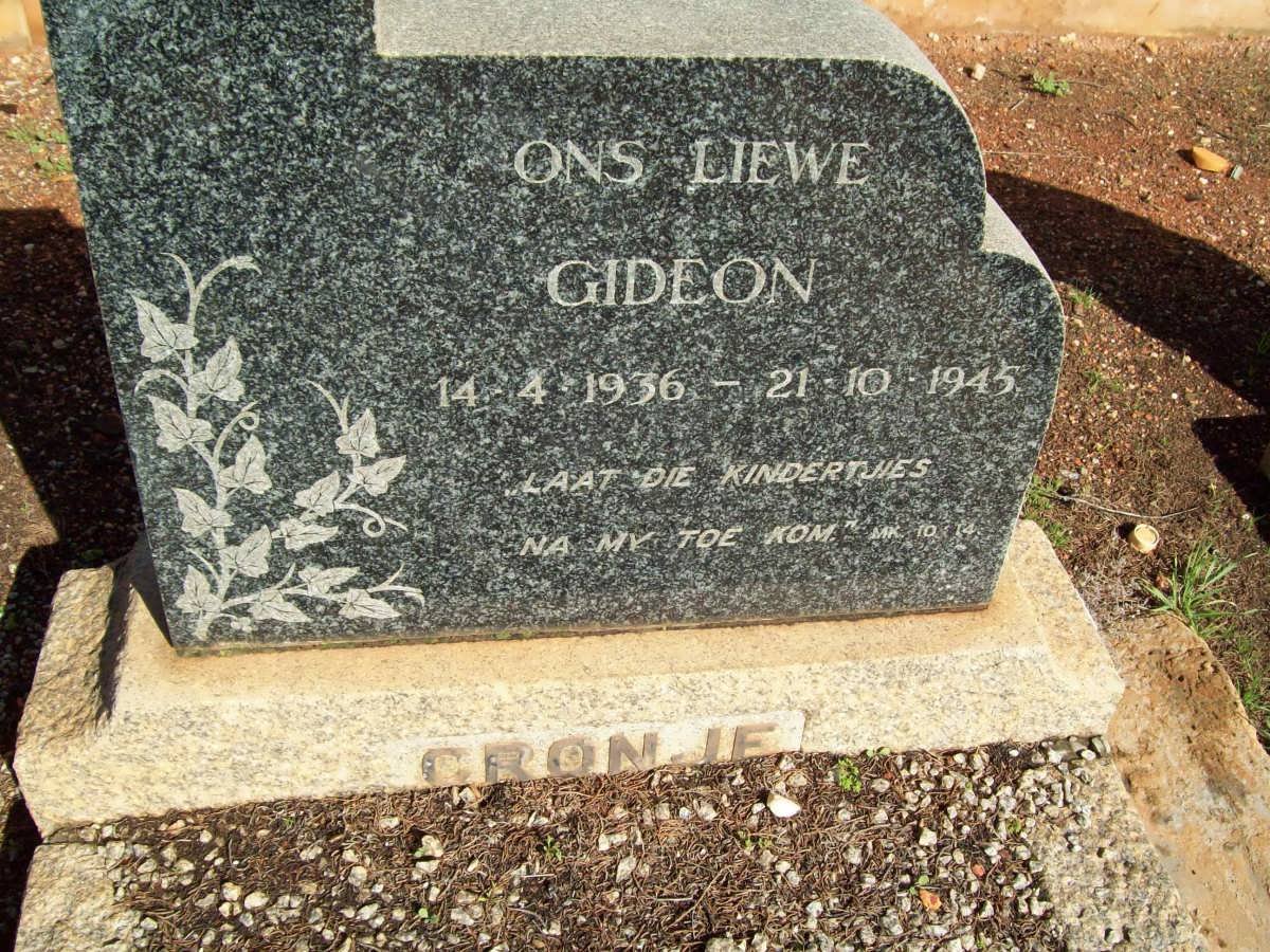 CRONJE Gideon 1936-1945
