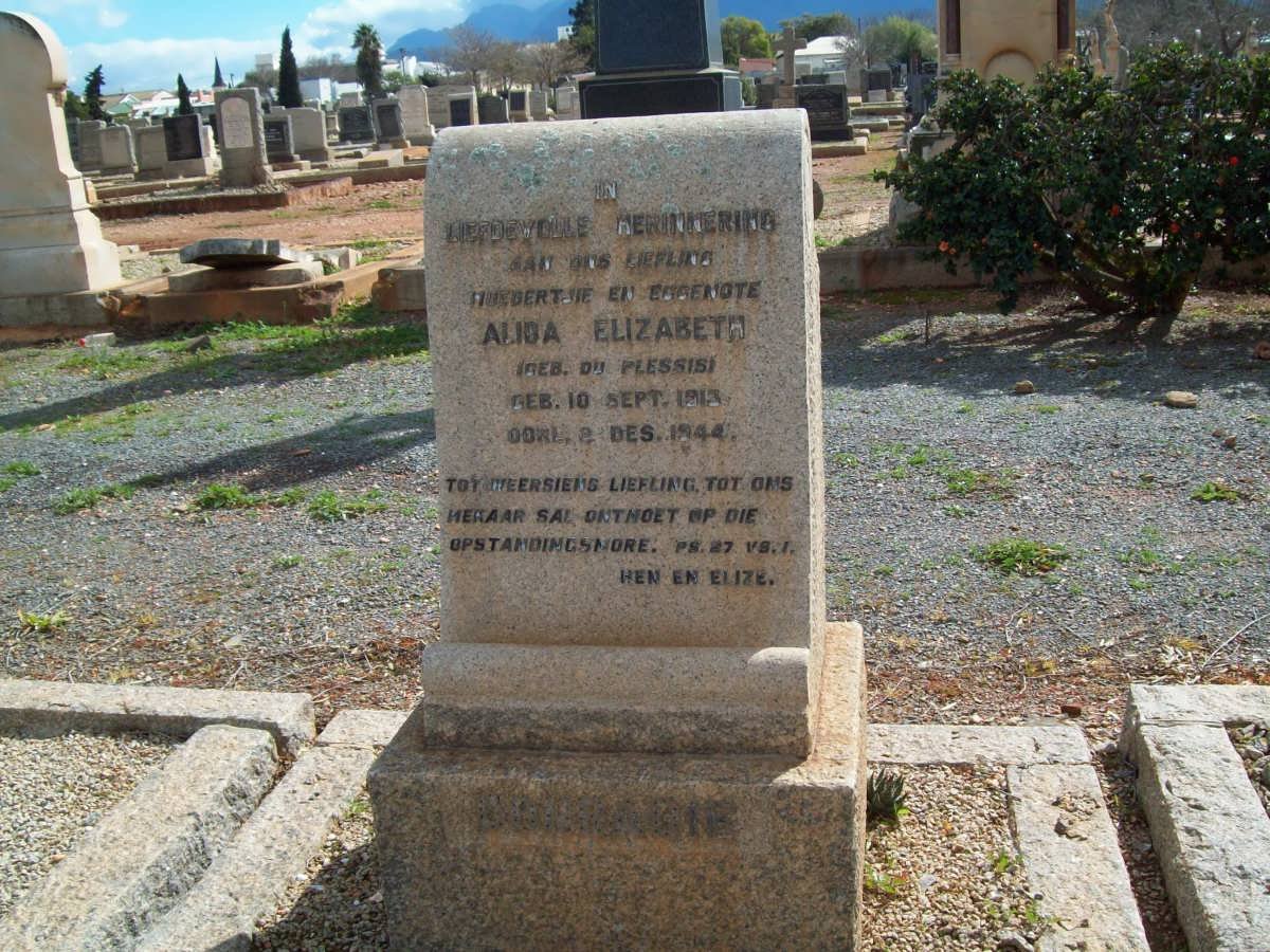 CONRADIE Alida Elizabeth DU PLESSIS 1913-1944