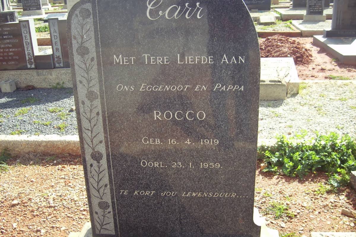 CARR Rocco 1919-1959