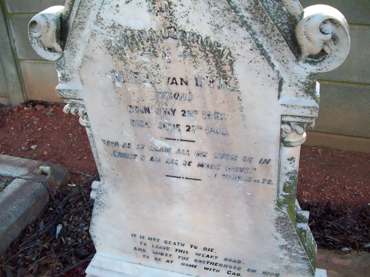 DYK M.E.O., nee VLOK 1857-1903