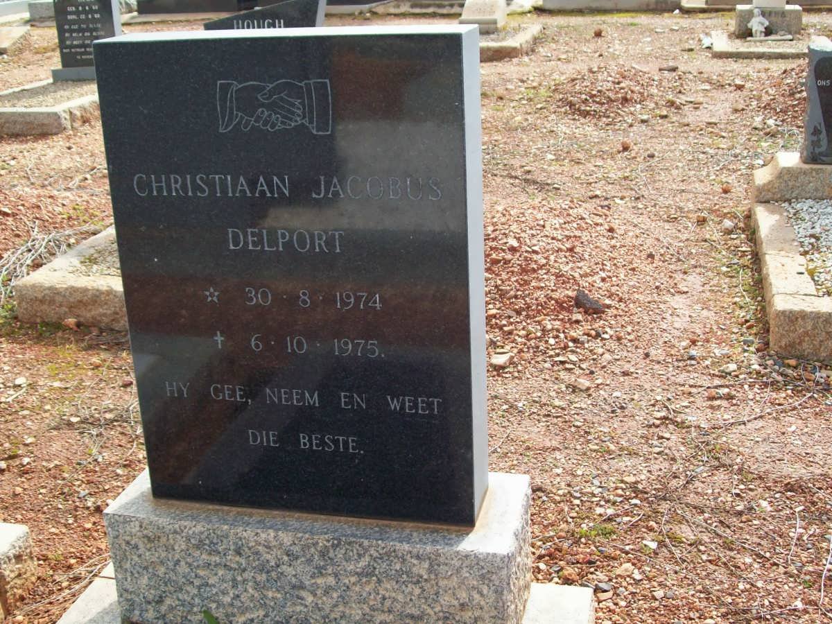 DELPORT Christiaan Jacobus 1974-1975
