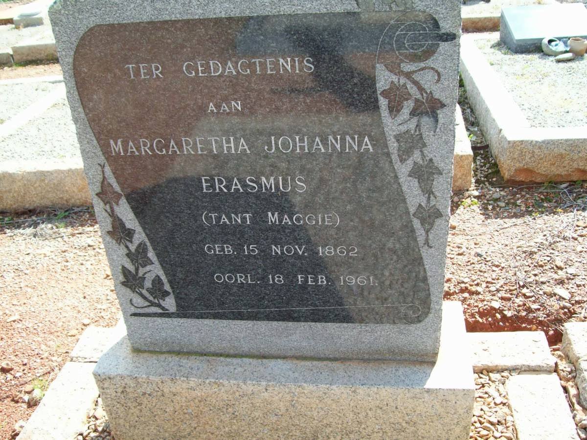 ERASMUS Margaretha Johanna 1862-1961