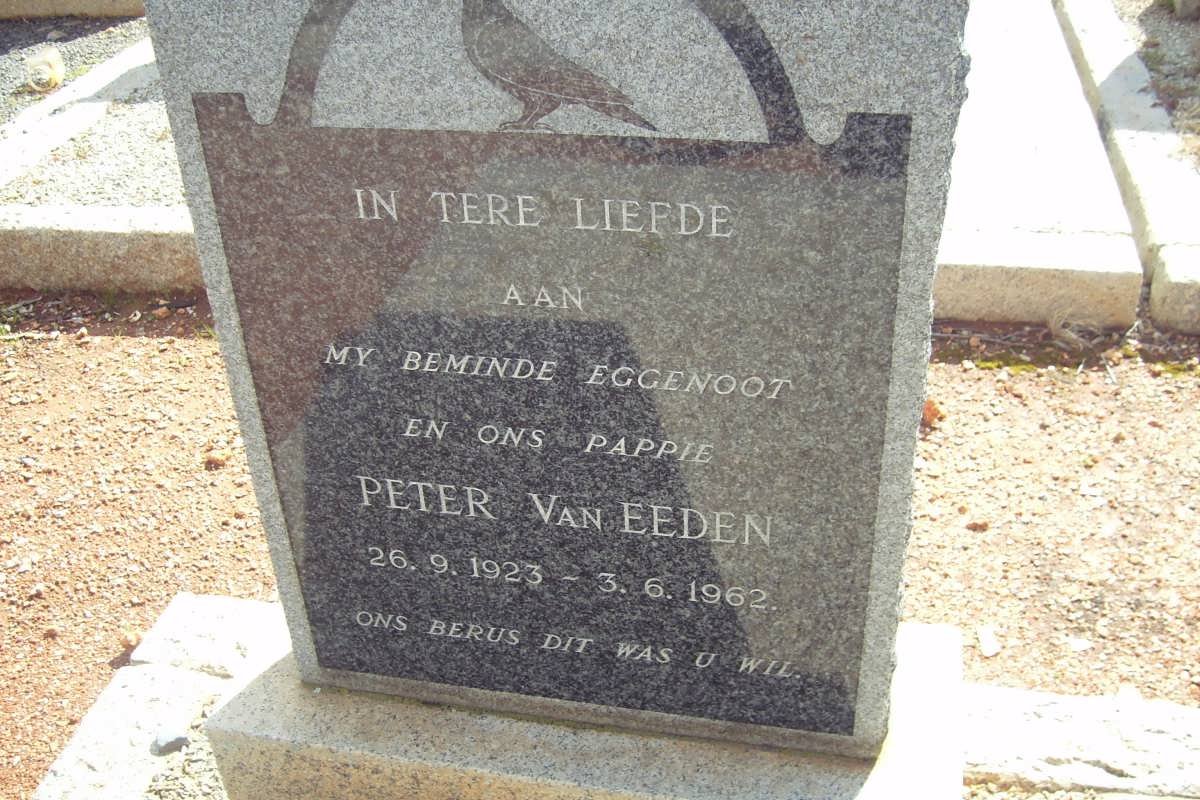 EEDEN Pieter, van 1923-1962