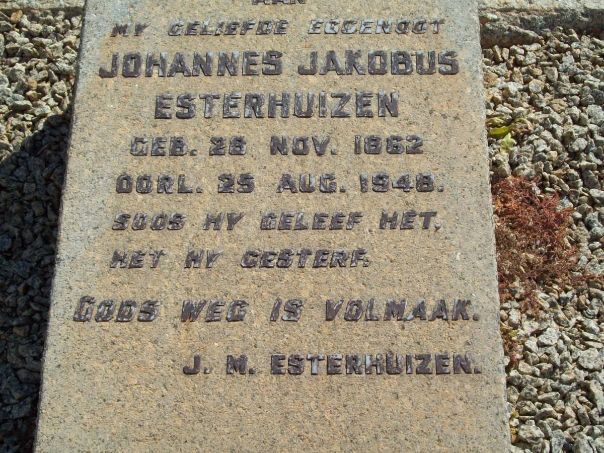 ESTERHUIZEN Johannes Jakobus 1862-1948