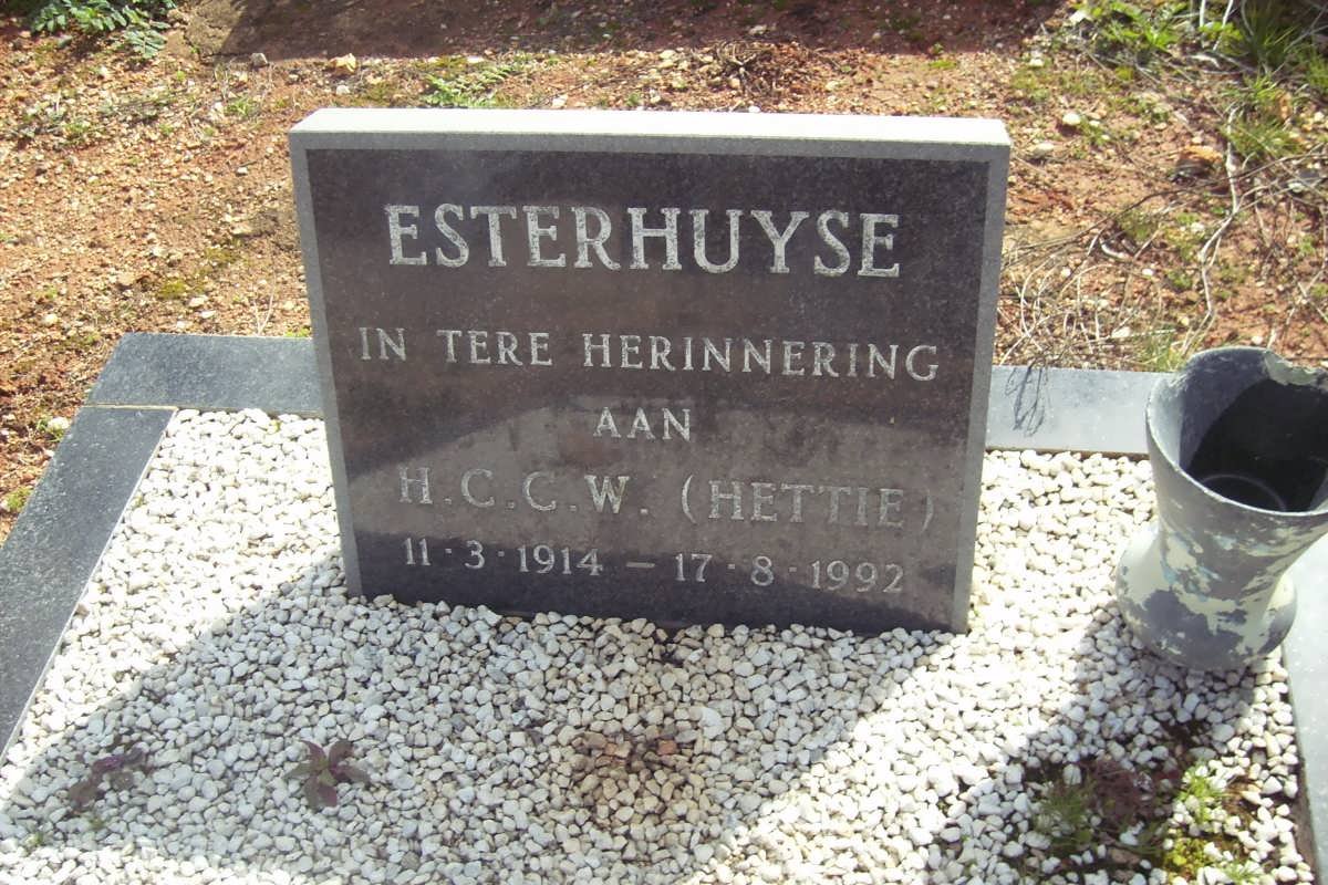 ESTERHUYSE H.C.C.W. 1914-1992